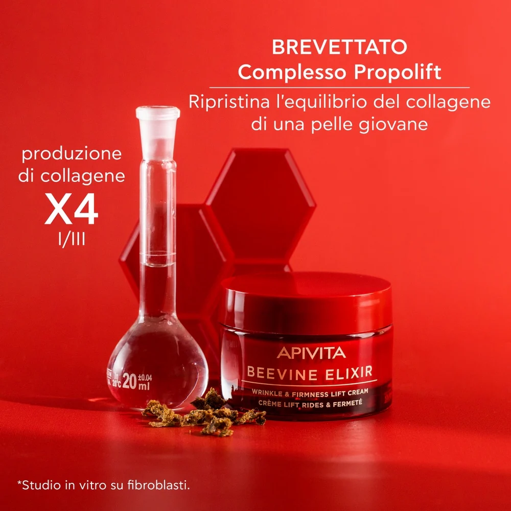 Beevine Elixir ránctalanító feszesítő lifting krém - gazdag textúrájú - 24 órás ránctalanító arckezelés, 24 órás lifting arckezelés
