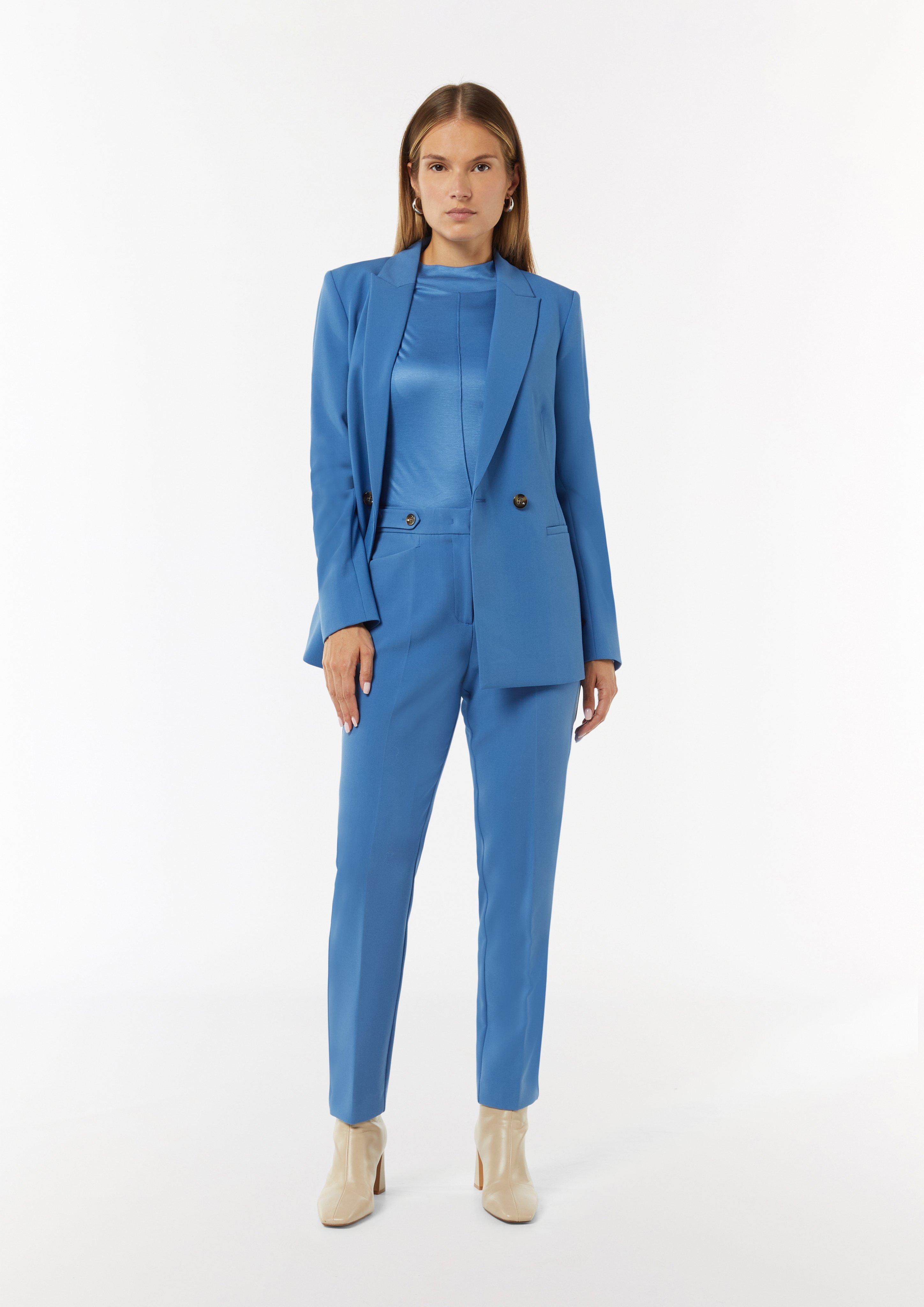 Langarmshirt im Slim Fit - blau