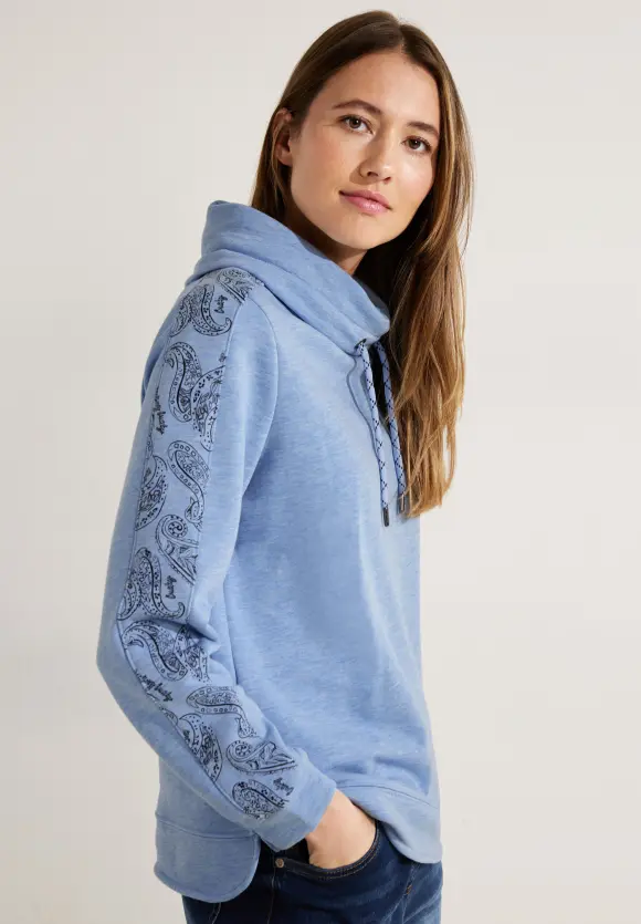 CECIL Sweatshirt mit Volumenkragen