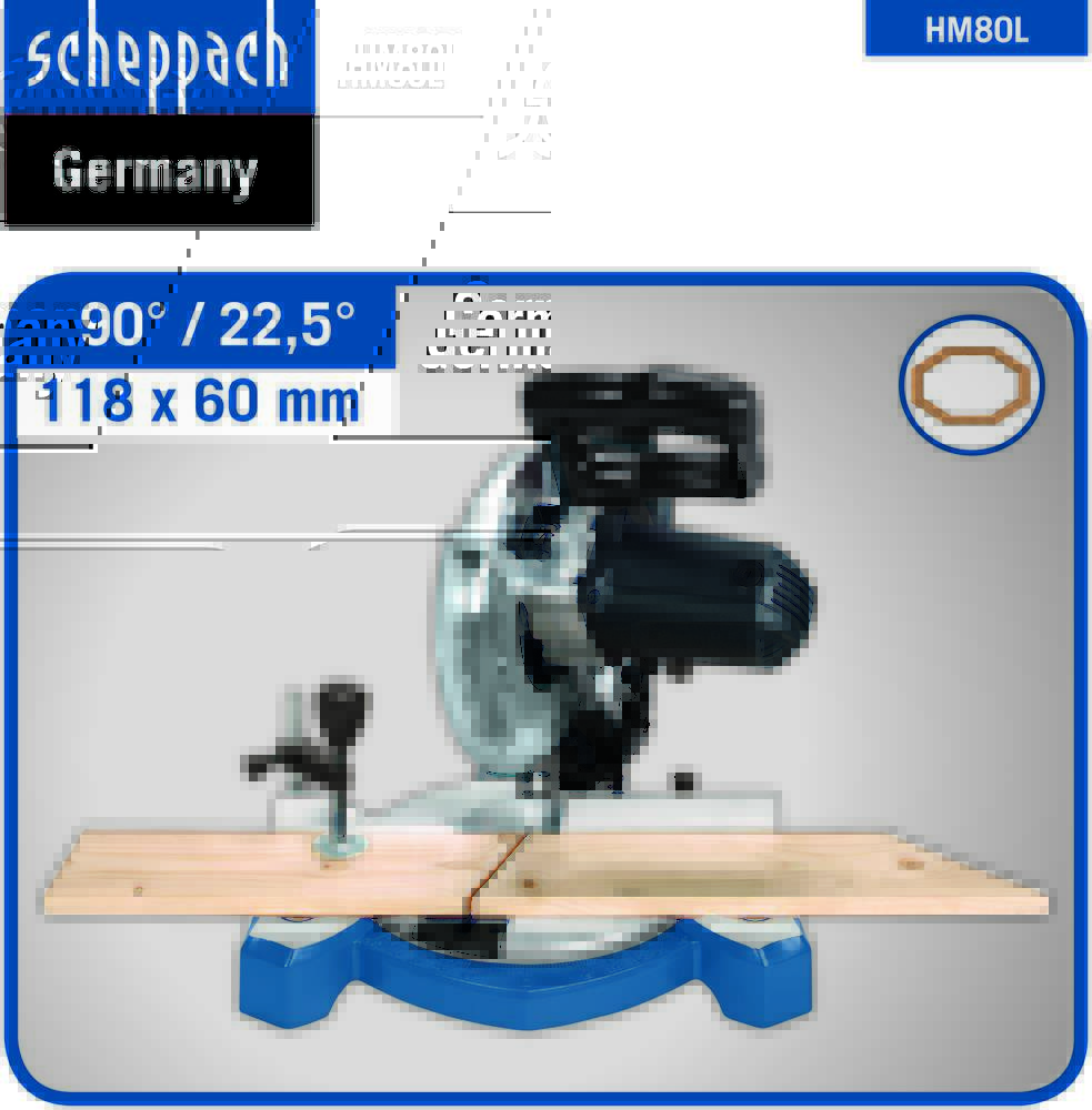 Scheppach Kapp- und Gehrungssäge HM210L