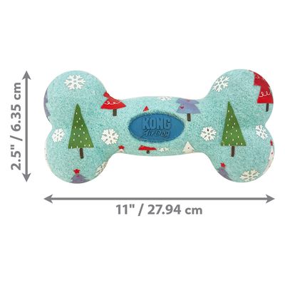 KONG Holiday AirDog® Squeaker Knochen