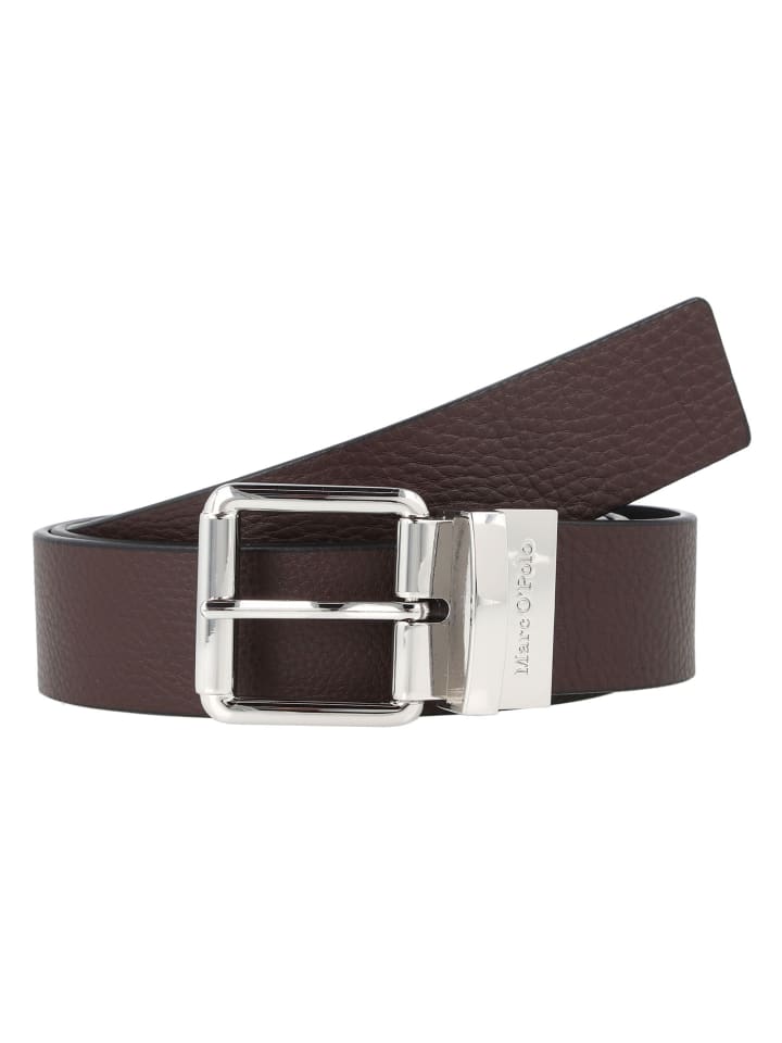 Marc O'Polo Wendegürtel Leder in derby brown günstig kaufen 100 cm