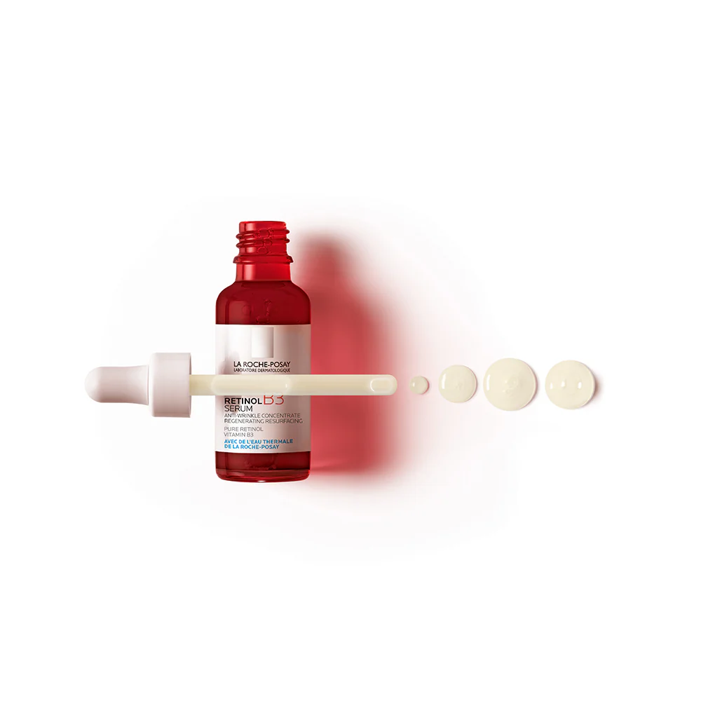 Retinol LRP Ser antirid cu retinol Retinol B3 pentru ten sensibil - Ser facial antirid
