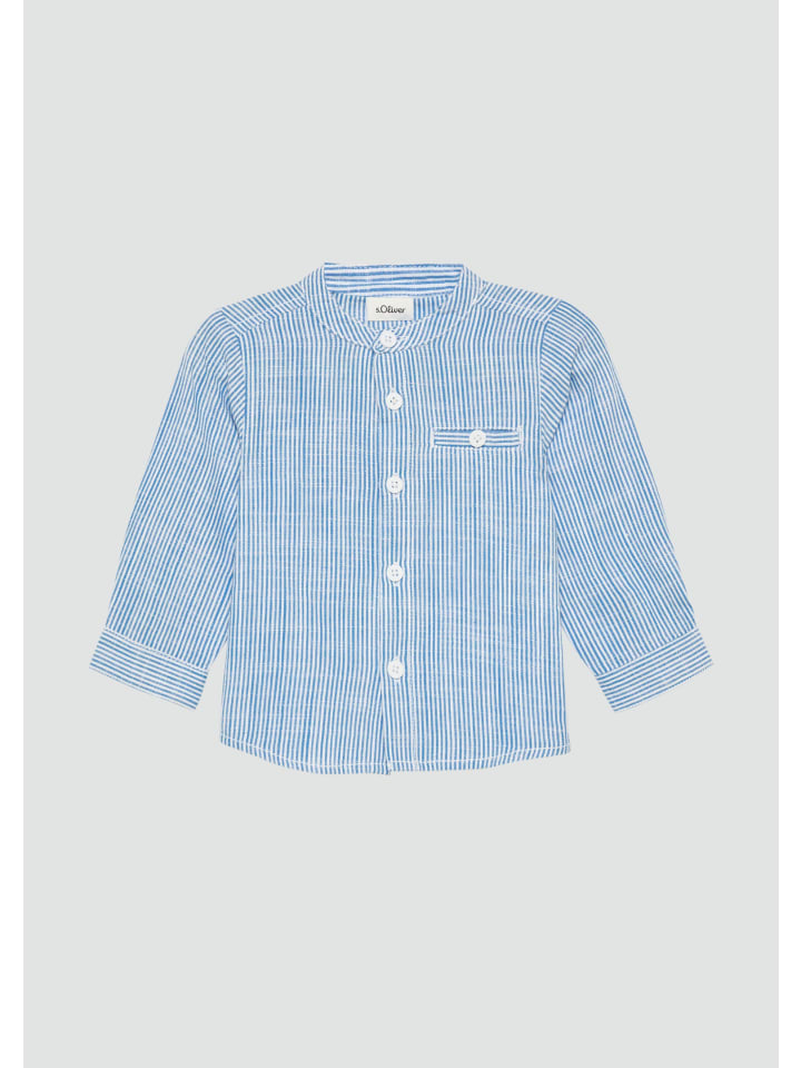 s.Oliver Hemd langarm in Blau günstig kaufen