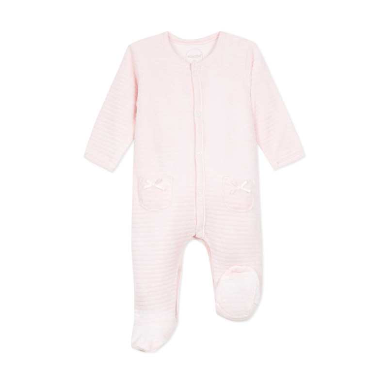 Dors-bien bébé fille en velours ottoman bio Absorba
