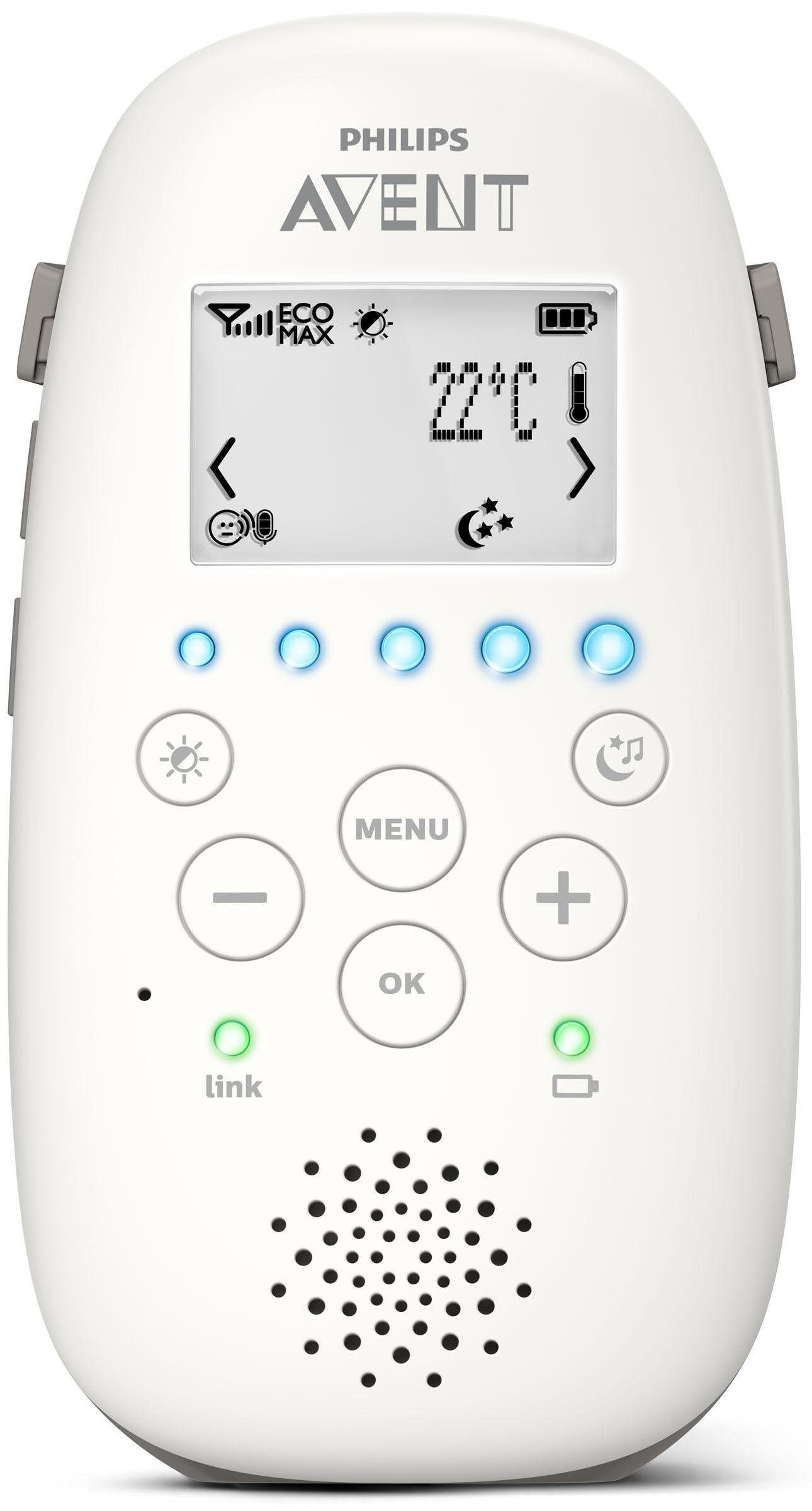 Philips AVENT Babyphone SCD733/26, mit Schlafliedern und Sternenhimmel-Projektion