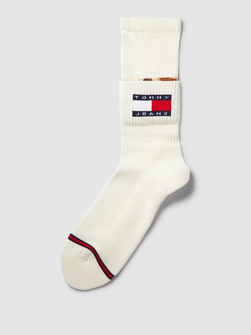 Socken mit Label-Details Modell 'Fold' in offwhite