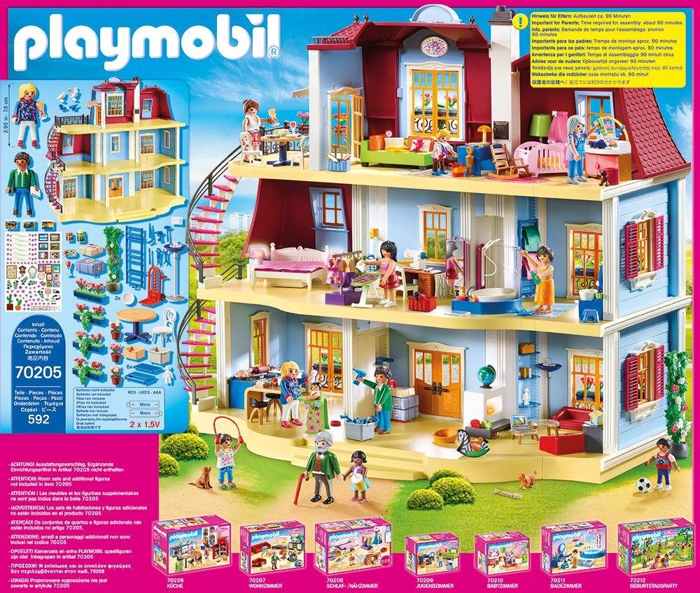 Playmobil® Konstruktions-Spielset Mein Großes Puppenhaus (70205), Dollhouse, (592 St), Made in Germany
