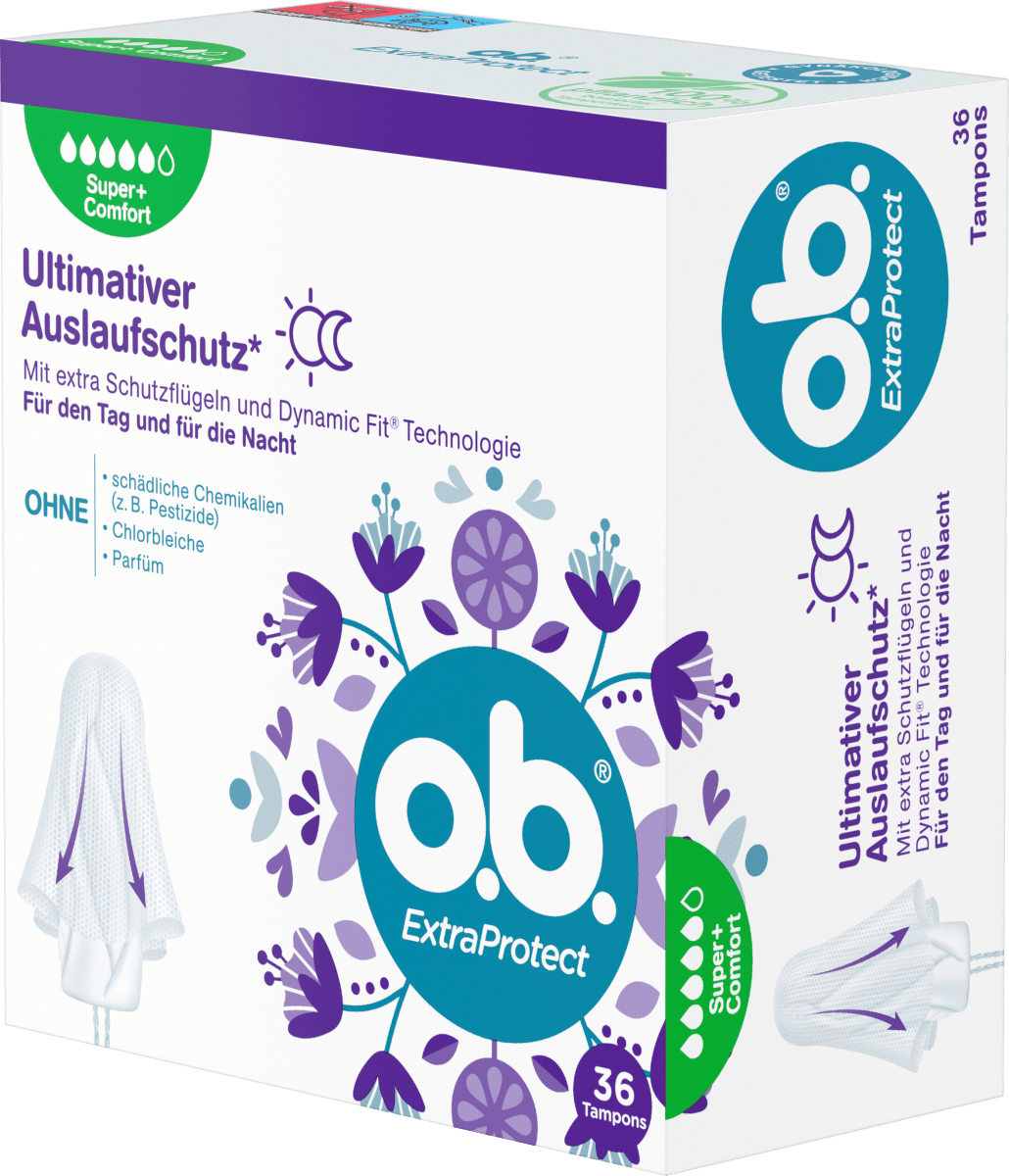 Tampons Extra Protect Tag+Nacht Super Plus, 36 St