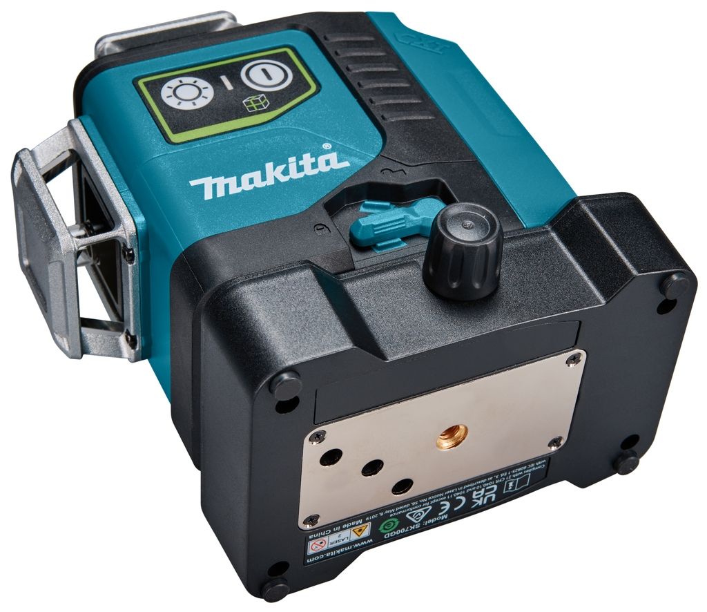 Makita SK700GDX Αυτοεπιπεδούμενο Λέιζερ Σταυροειδών Γραμμών Πράσινο 3x 360° 12V Μέγιστο 4.0Ah Li-Ion