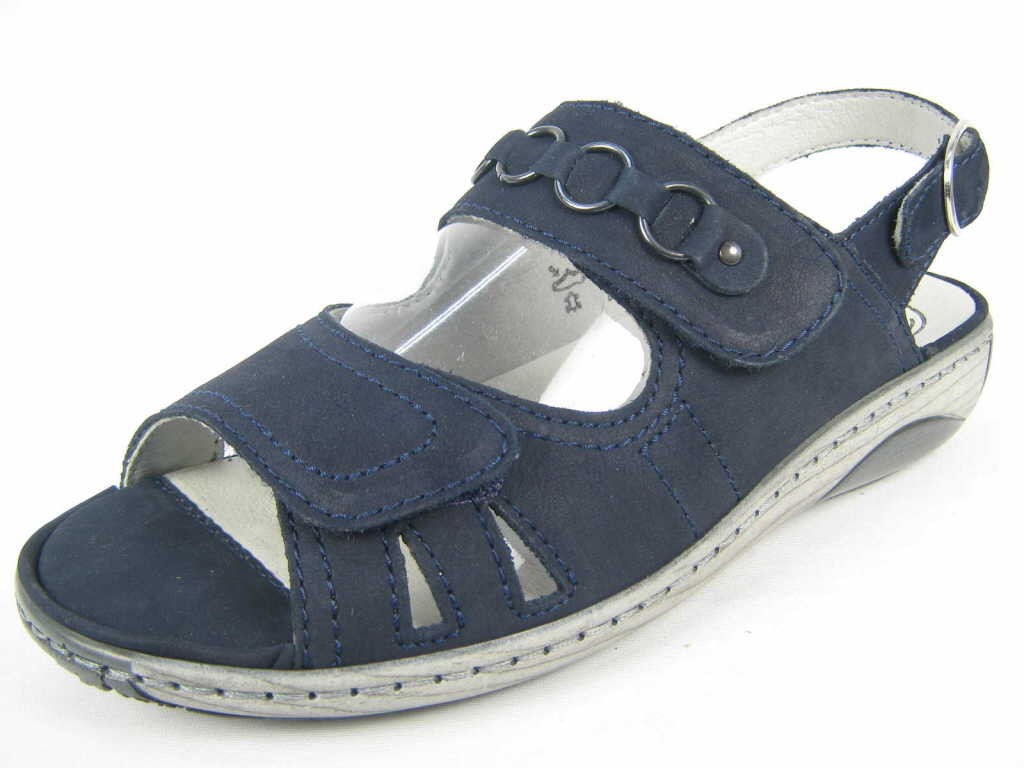 WALDLÄUFER Komfort Sandalen blau NV