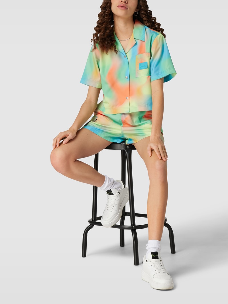 Shorts im Batik-Design - P&C x Karl Kani in blau