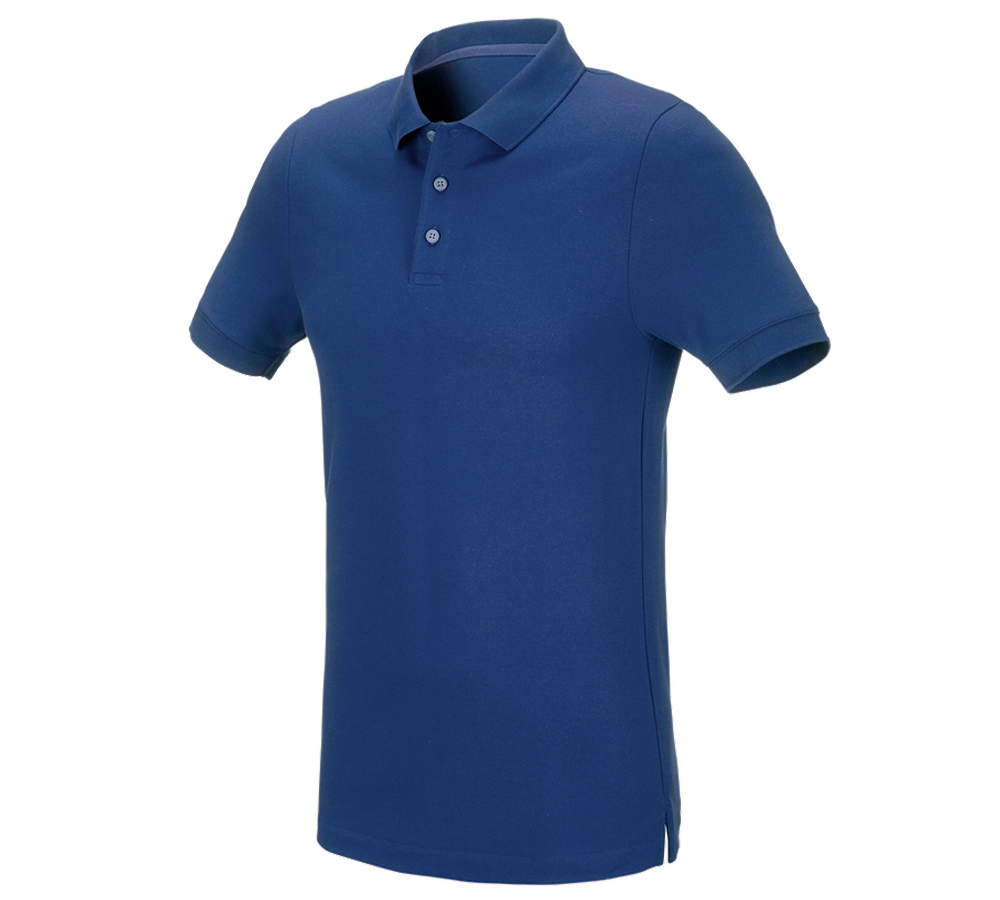 e.s. Piqué-Polo cotton stretch, slim fit