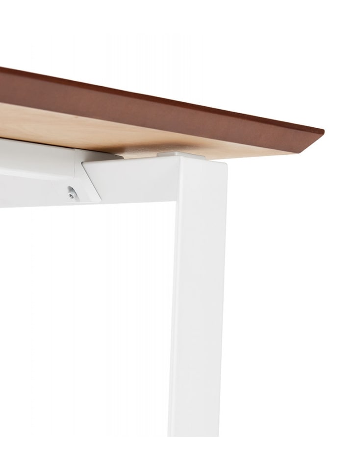 KADIMA DESIGN Schreibtisch aus Holz und Metall | Moderner Stil in Beige-Weiß günstig kaufen
