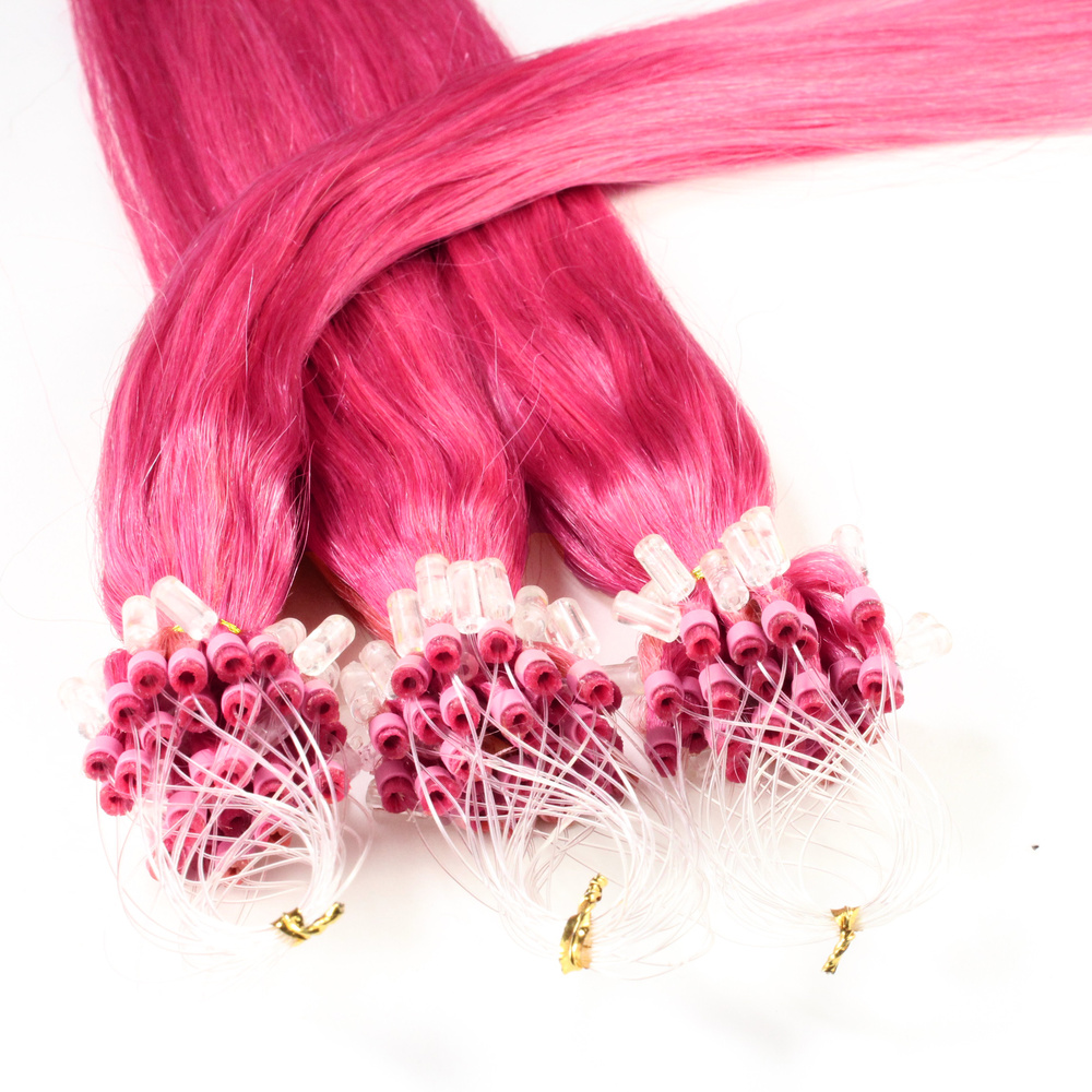 hair2heart Extensions à froid cheveux naturels #rose 1g extensions
