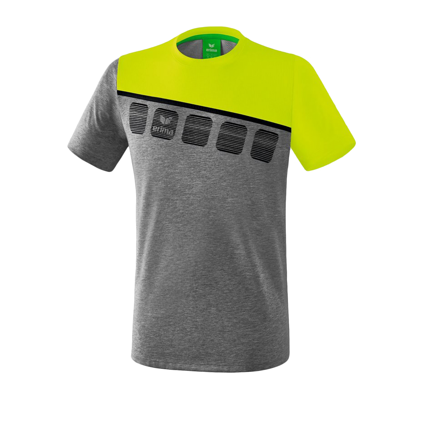Erima 5-C T-Shirt Grau Grün
