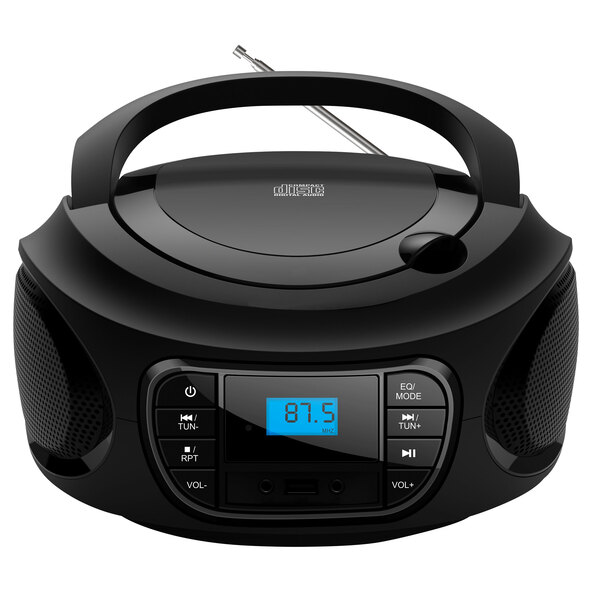 Tragbare CD Boombox CB-2, schwarz
