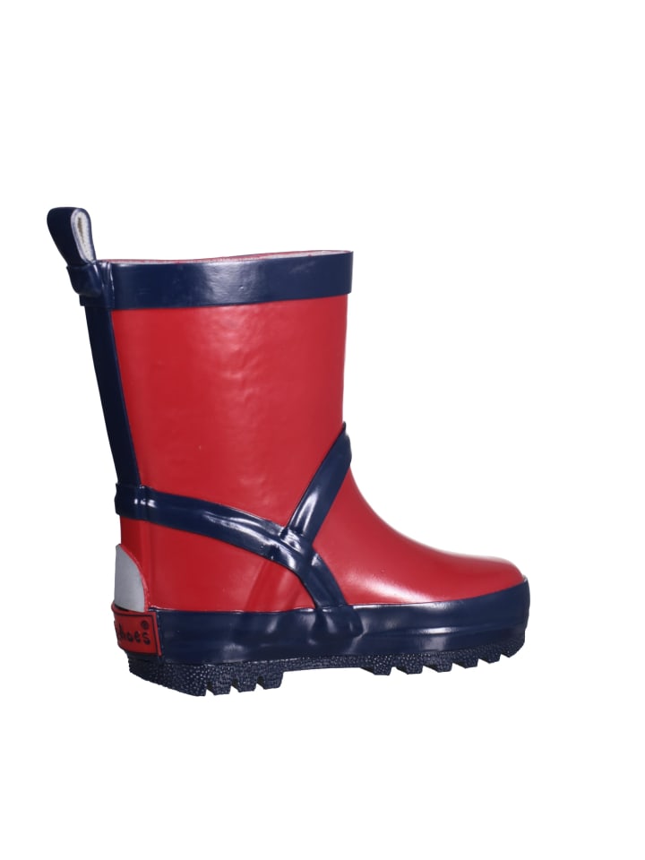Playshoes Gummistiefel uni in Rot/Marine günstig kaufen 22/23