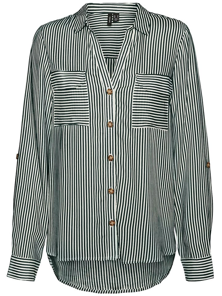 Vero Moda Bluse in Weiß/ Schwarz günstig kaufen XXL