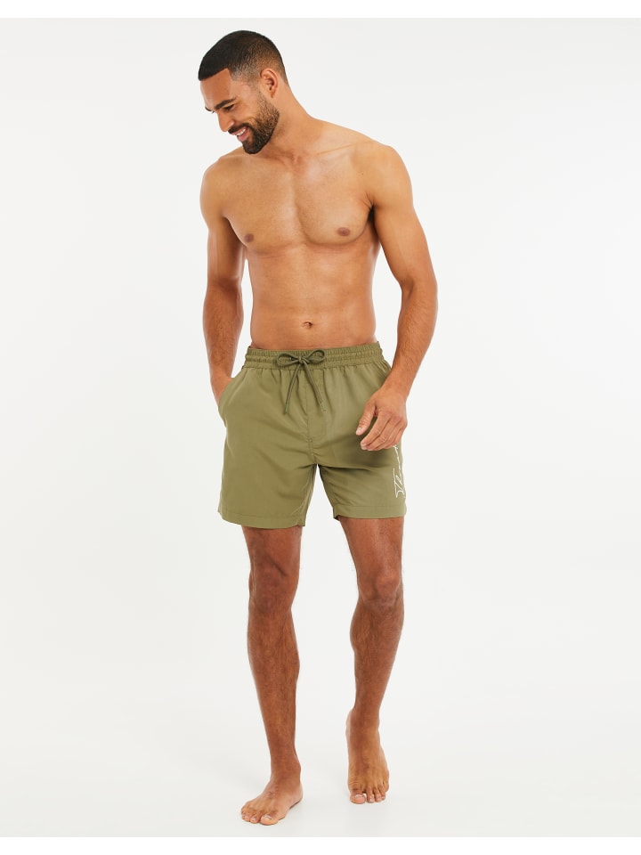 Threadbare Badehose THBEmblem in Khaki günstig kaufen