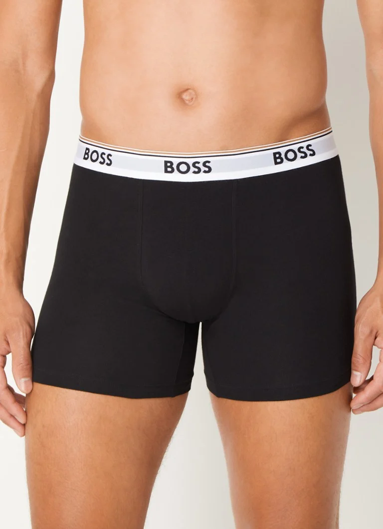 Lot de 3 boxers HUGO BOSS Power avec bande logotée