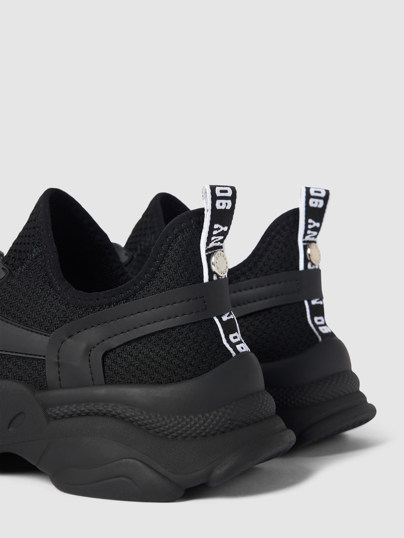 Sock-Sneaker mit Label-Patch Modell 'MATCH' in schwarz