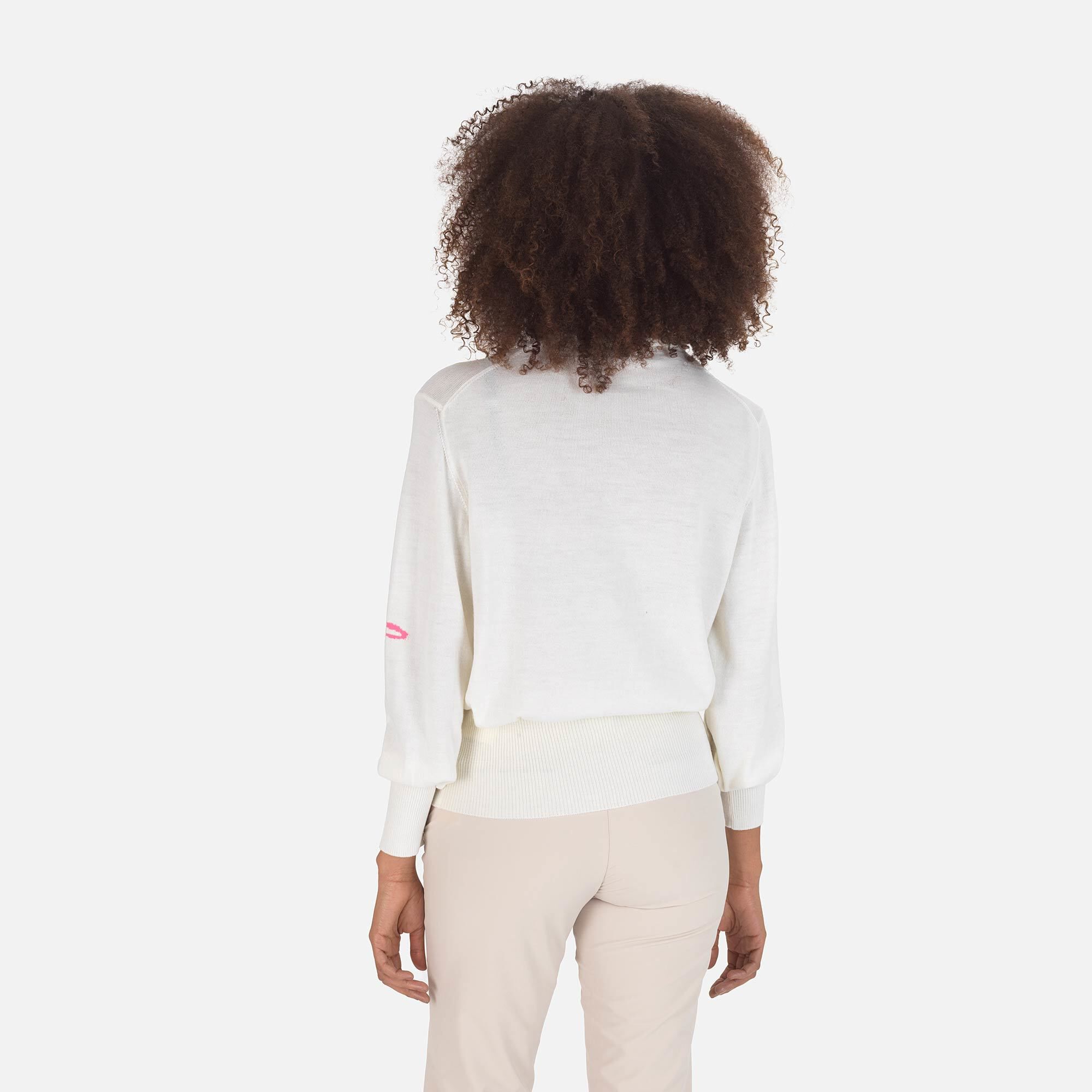Pull en maille à col roulé Signature Femme