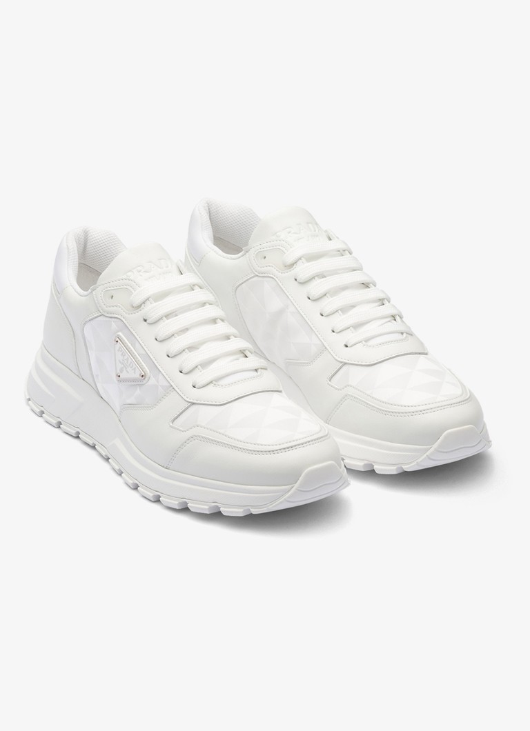 Prada Re-Nylon tenisice s kožnim detaljima