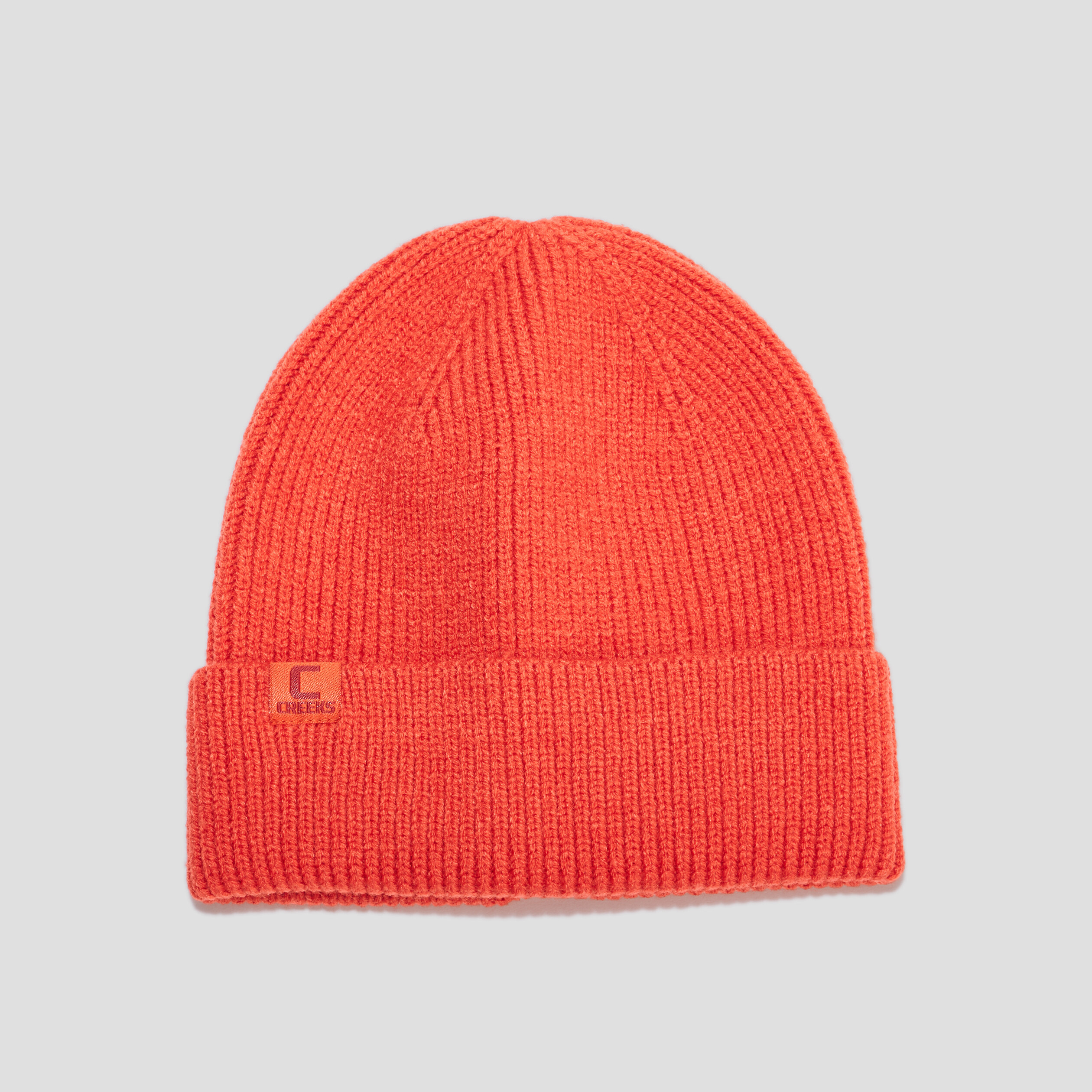 Bonnet tricoté Creeks orange foncé femme | La Halle