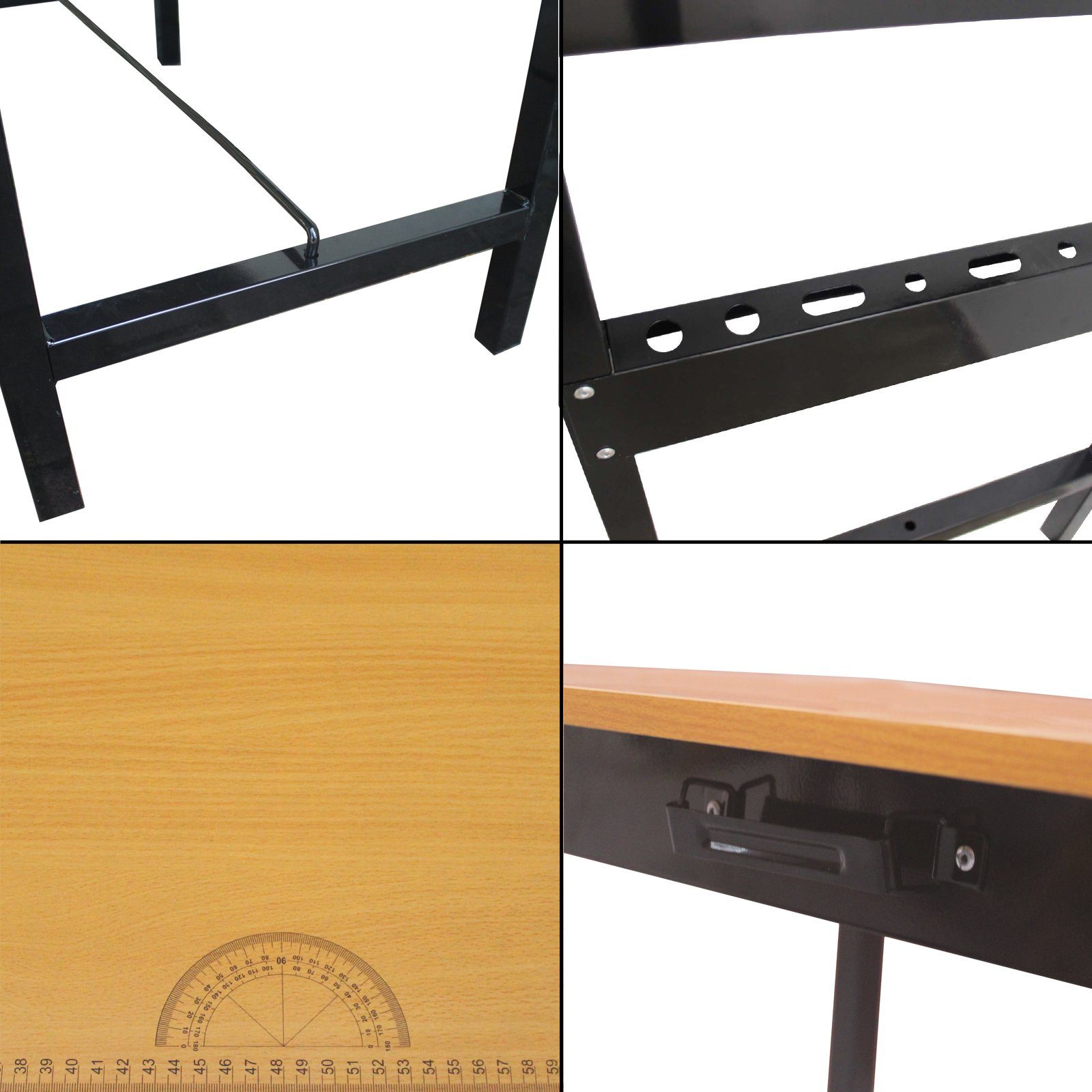 TRUTZHOLM Werkbank Werktisch100x60x74,5cm Tragkraft 150 kg klappbar Werkbank Arbeitstisch
