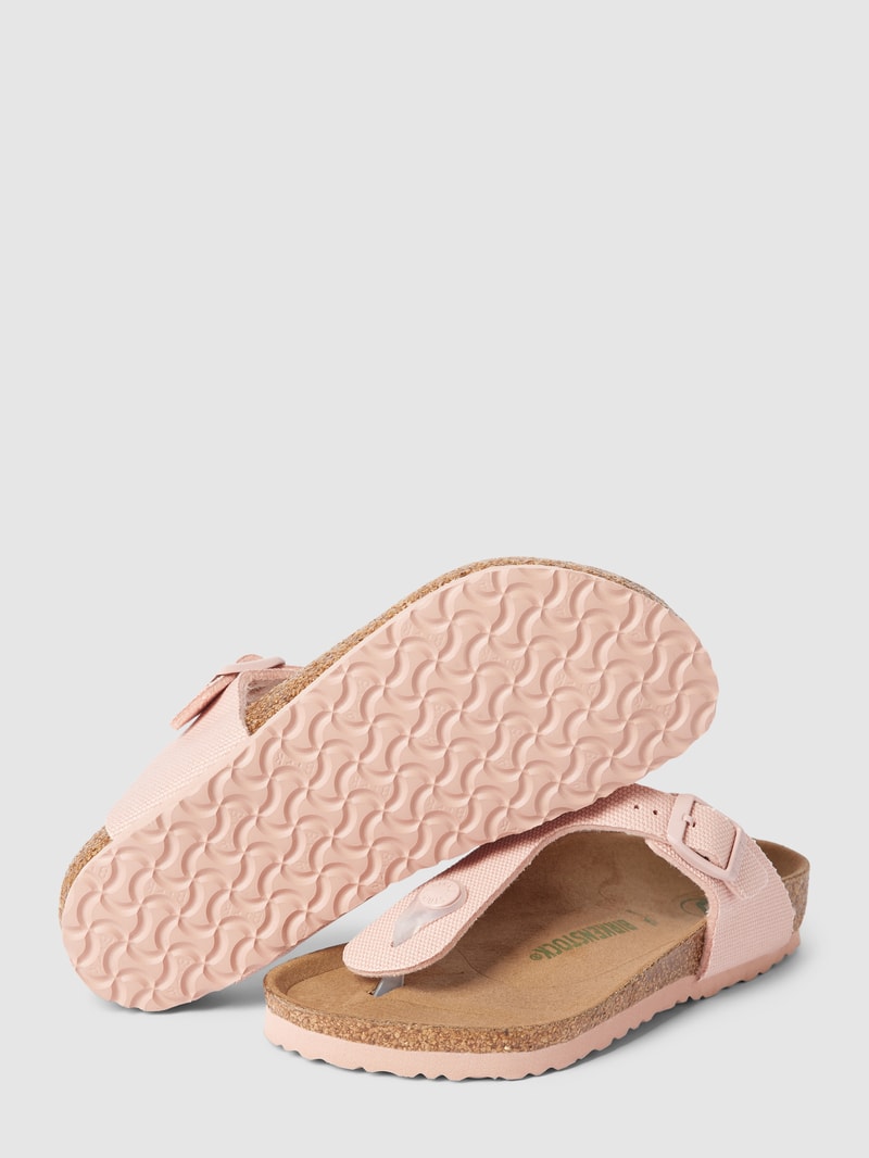 Zehentrenner mit Label-Detail Modell 'Gizeh' in rosé