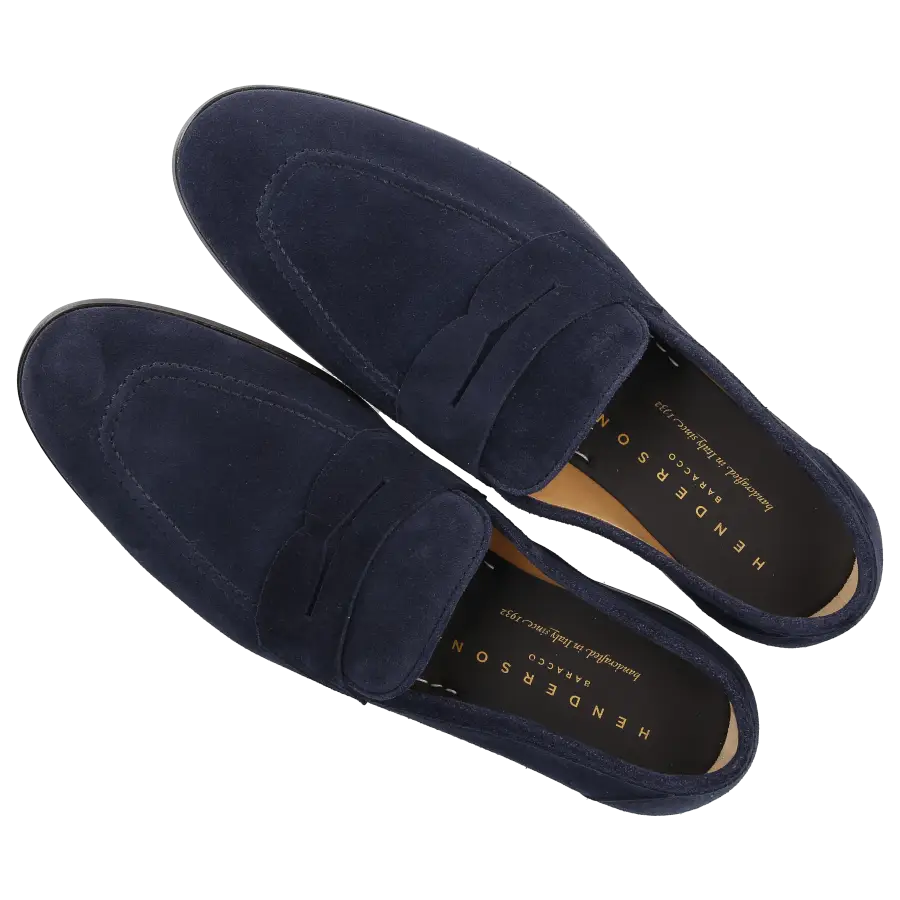 Henderson - Loafer 72402 Veloursleder - blau