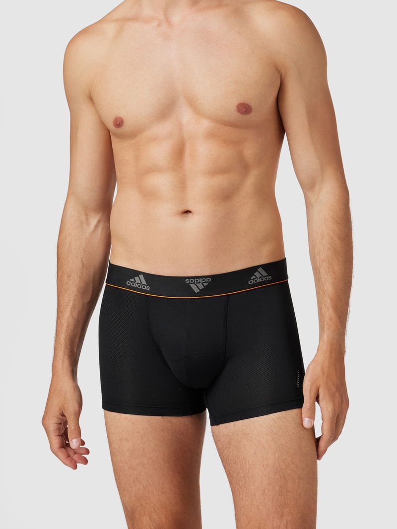 Trunks mit elastischem Logo-Bund im 2er-Pack in schwarz