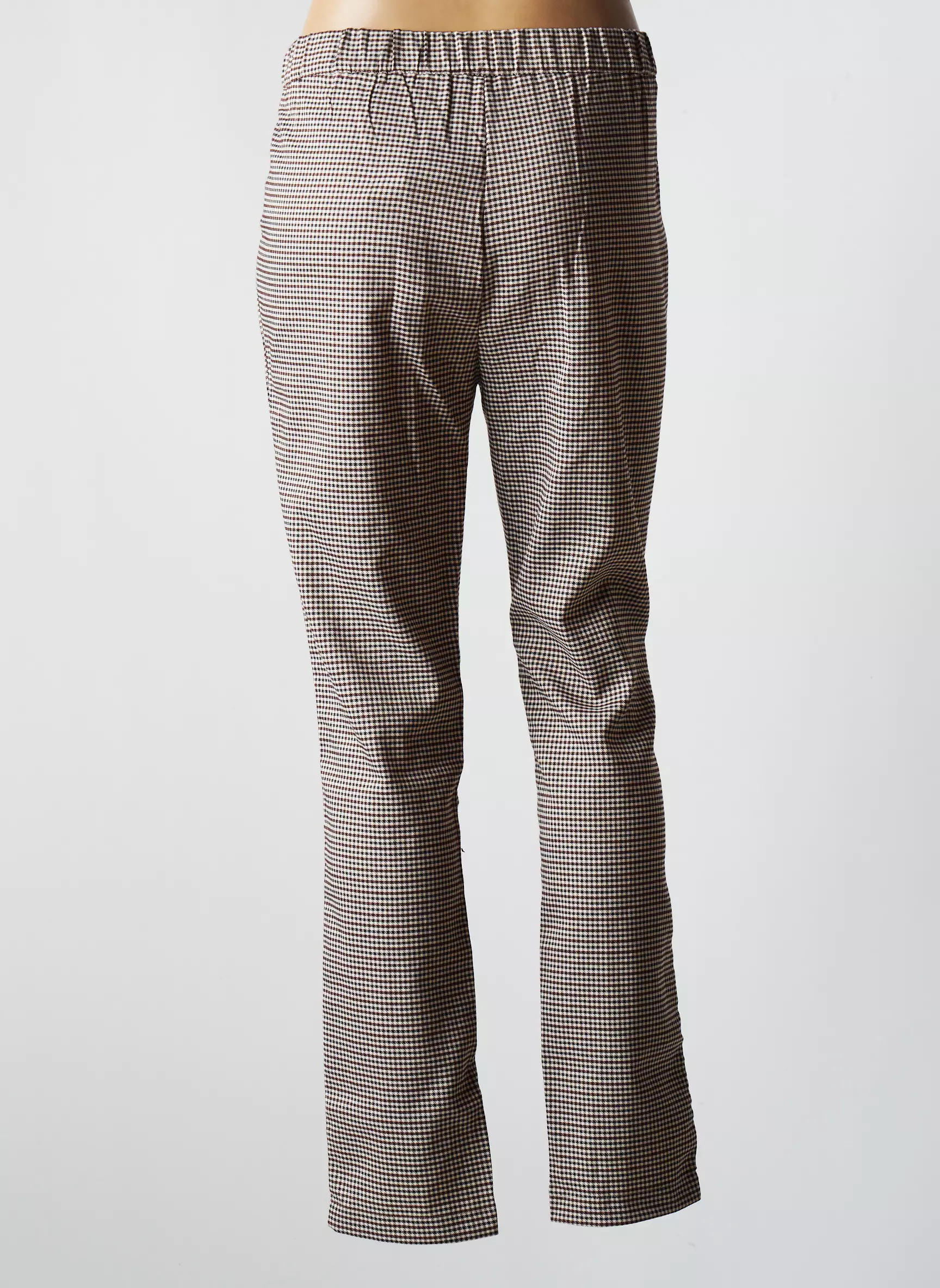 Deeluxe Pantalons Droits Femme couleur marron