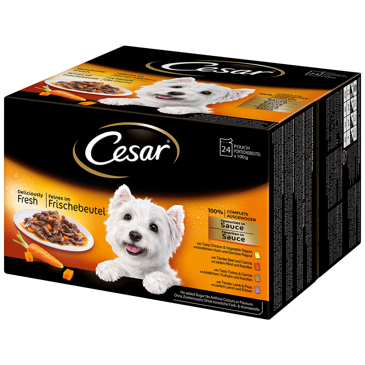 Cesar Feines im Frischebeutel Favoriten in Sauce bei ZooRoyal