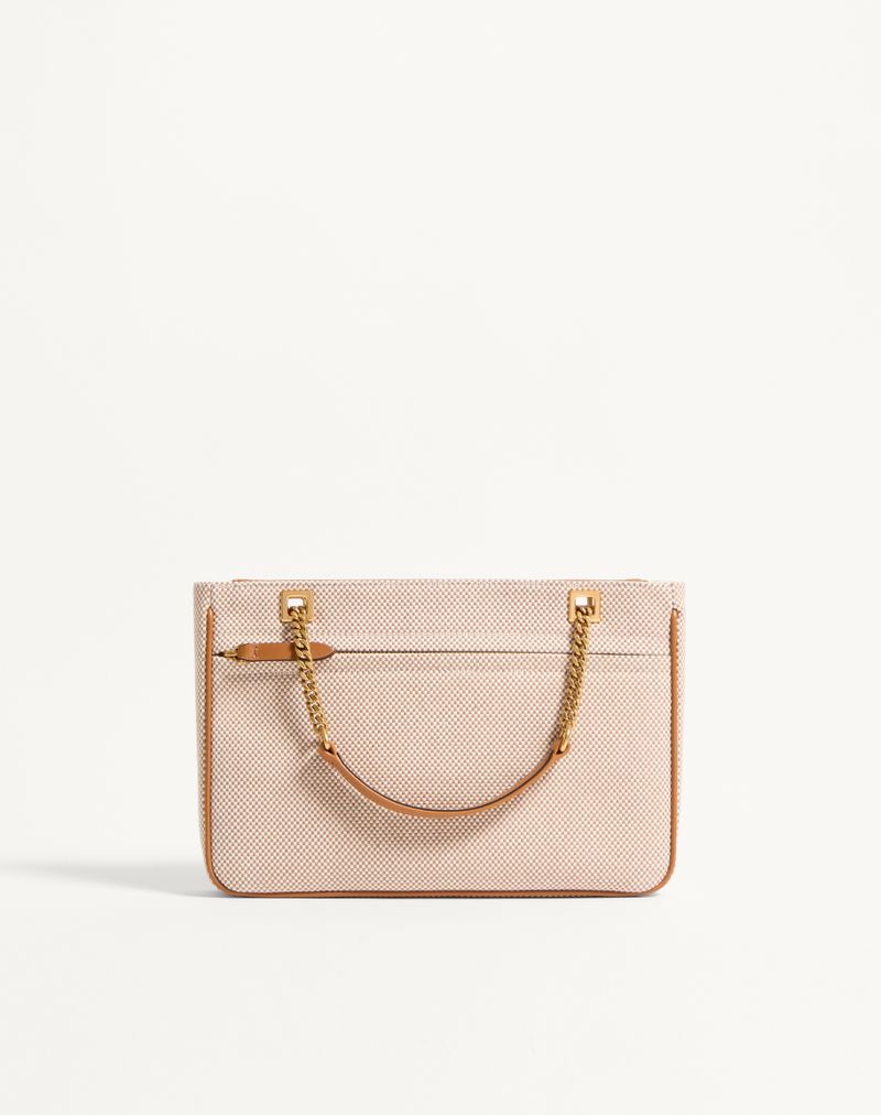 Valentino Garavani Viva Superstar Bolsa pequena de lona