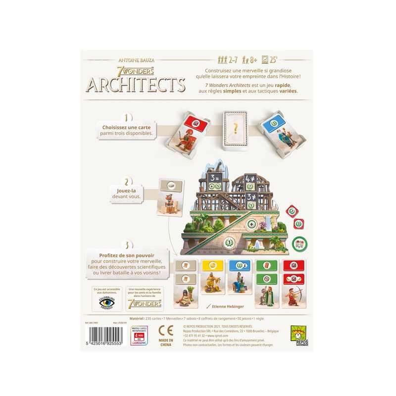 Jeu de société 7 wonders architects Asmodée