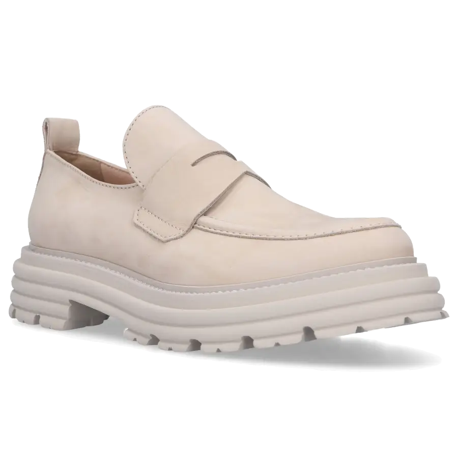 305 SOBE - Loafer LOTTE Nubukleder - beige