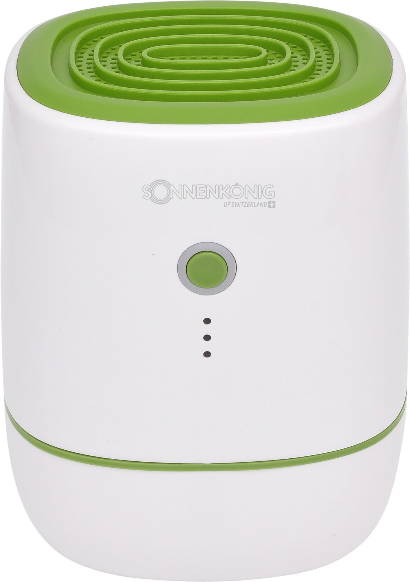 Sonnenkönig Luftentfeuchter 10100151 / Secco Piccolo Grün, für 25 m³ Räume, Entfeuchtung 0,22 l/Tag, Tank 0,6 l