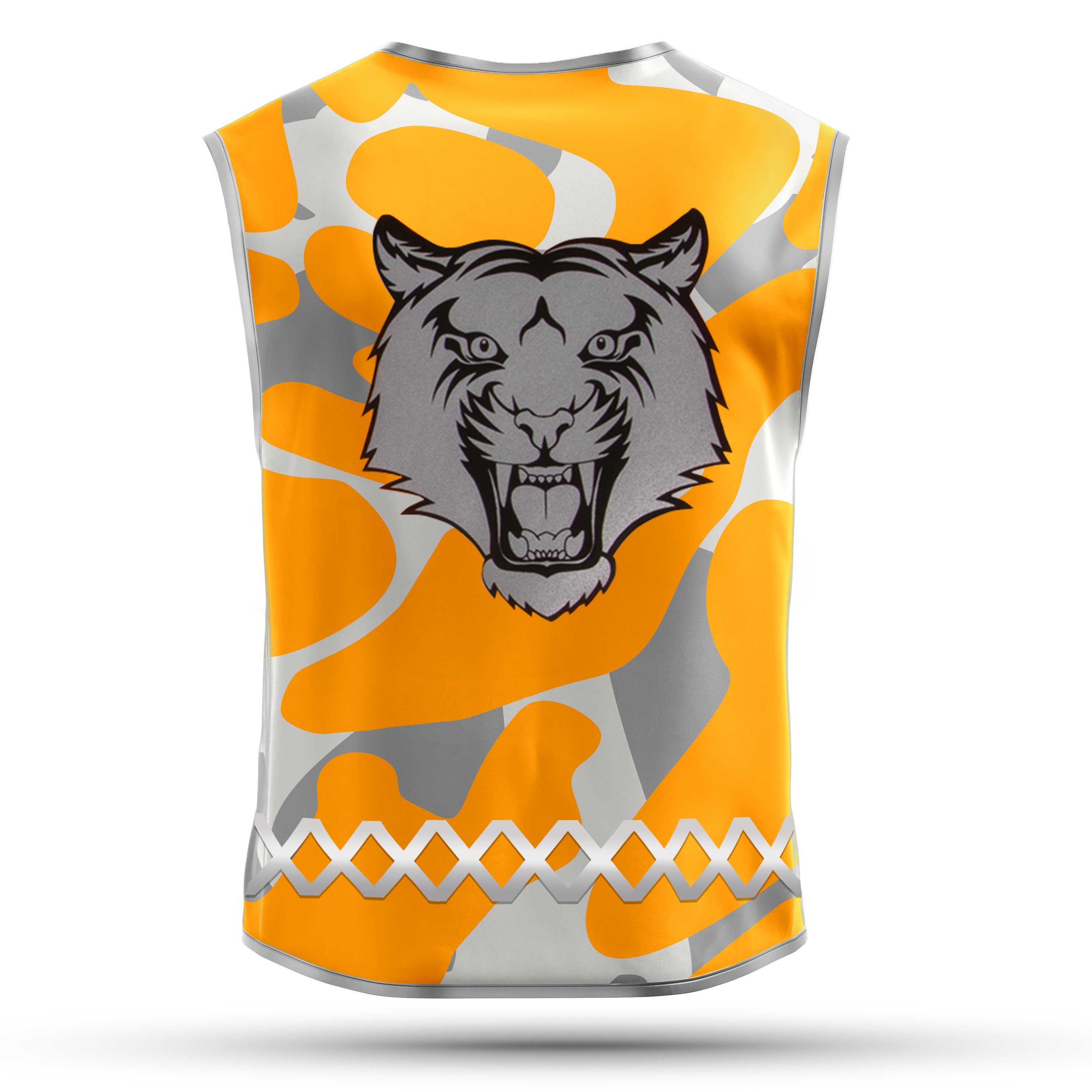 ReeFlexx Warnweste Orange Camou Tiger - Kinderwarnweste