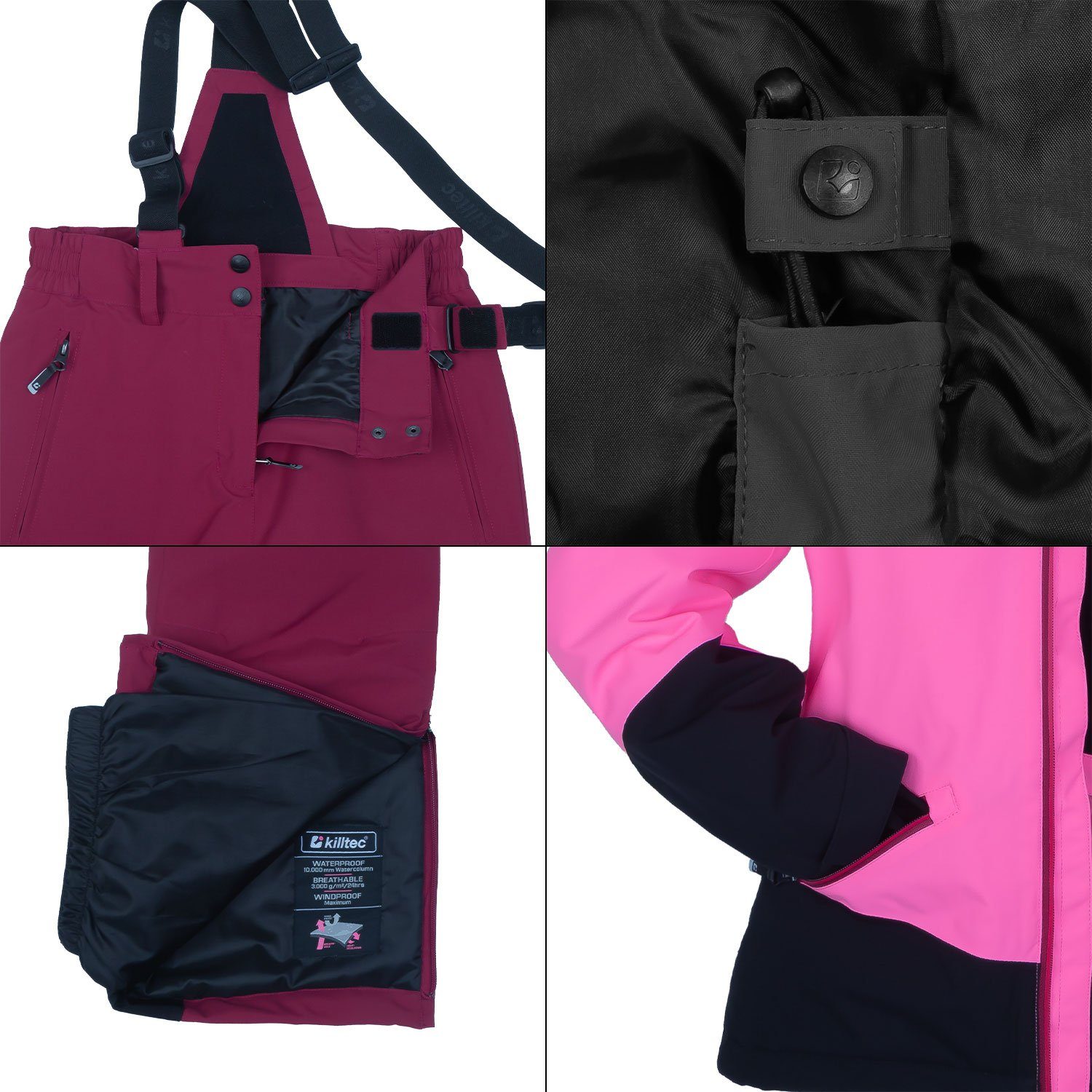 Killtec Skianzug Mädchen Skijacke + Skihose Farb- Größenwahl (Gr. 128)
