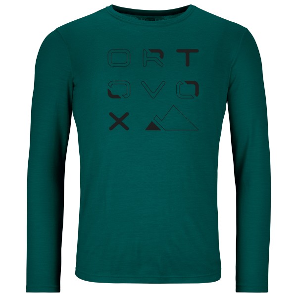 Ortovox - 185 Merino Brand Outline L/S - Merinoshirt