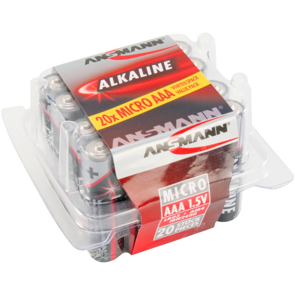 Ansmann Batterie Alkaline Micro AAA 20 Stück