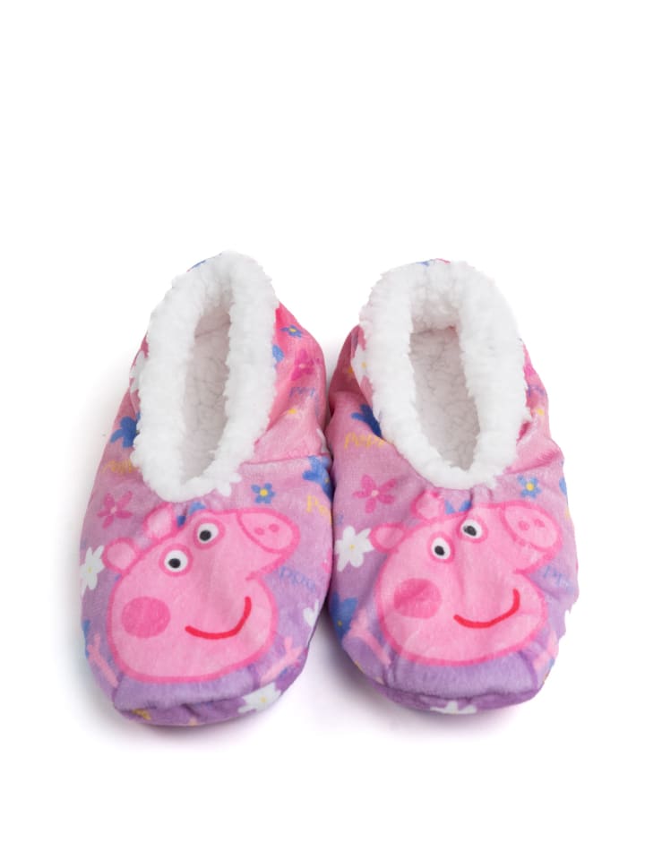 Peppa Pig Peppa Wutz Ballerinas Homesocks ABS Winter Hausschuhe gefüttert in pink günstig kaufen