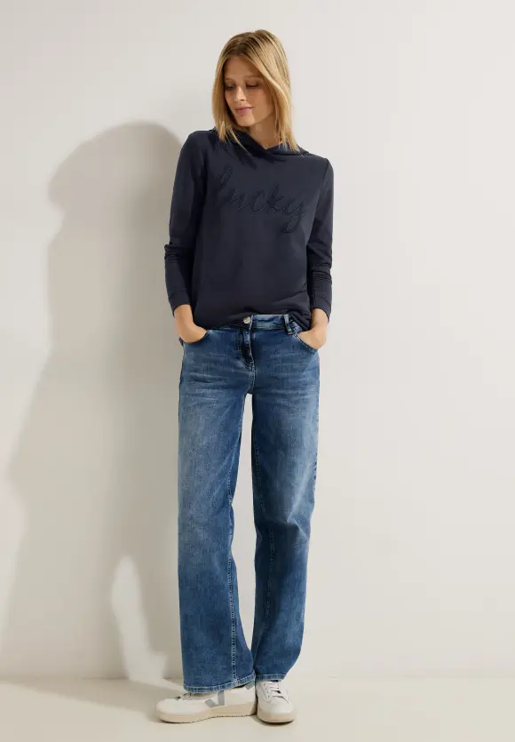 CECIL Hoodie Shirt mit Wording