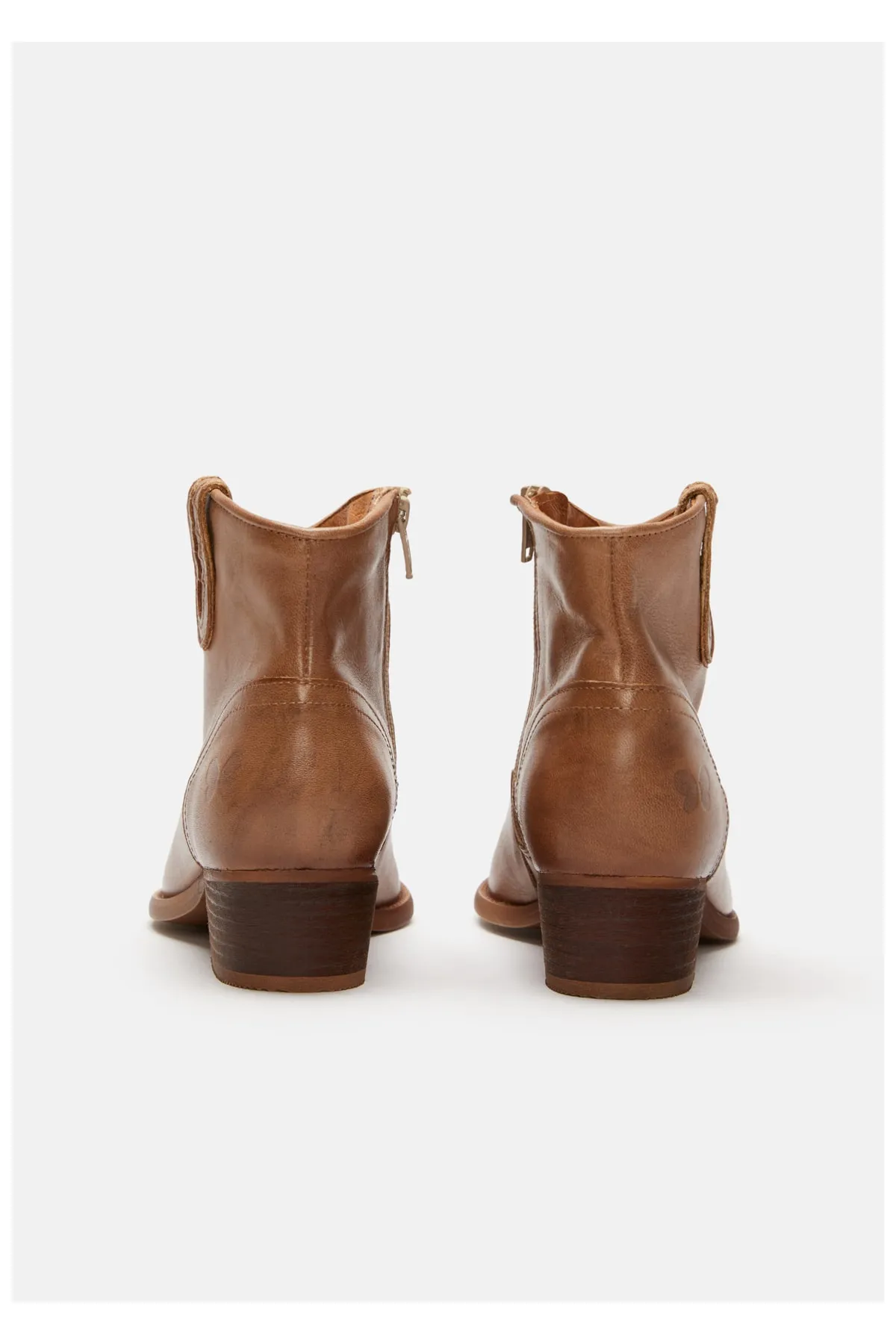 Felmini  Stiefelette - Braun - Blockabsatz