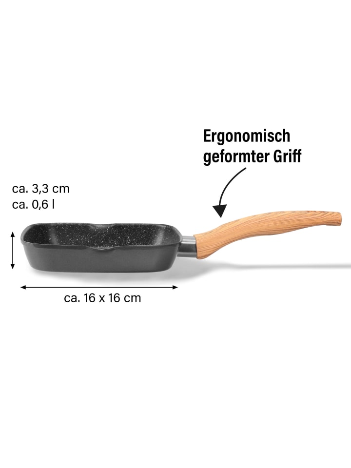 Stoneline Grillpfanne 16 cm | ohne Deckel in Anthrazit günstig kaufen onesize