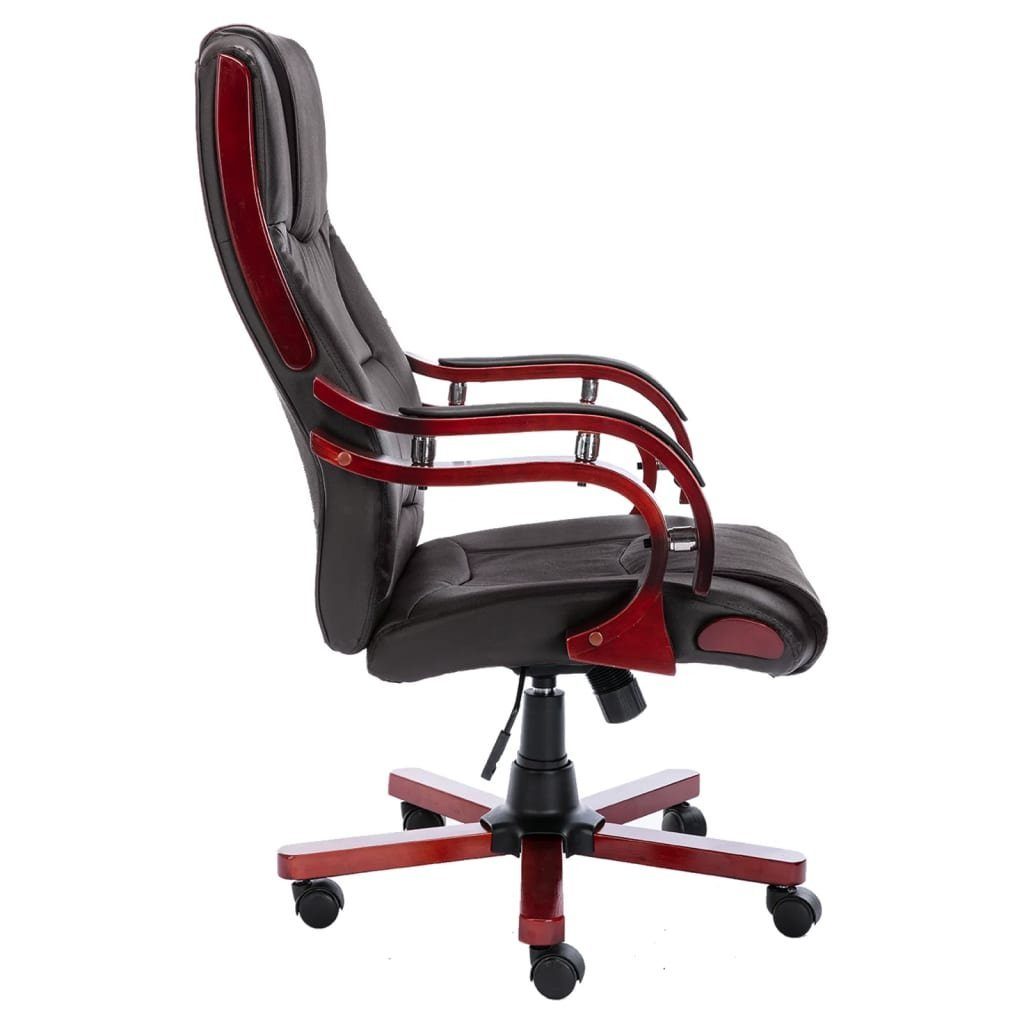 vidaXL Bürostuhl Bürostuhl Braun Echtleder (1 St)