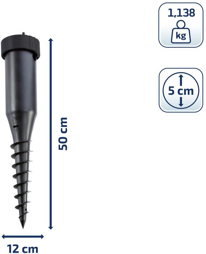 Leifheit Einschraub-Bodenhülse, (1-St), für Wäschespinnen