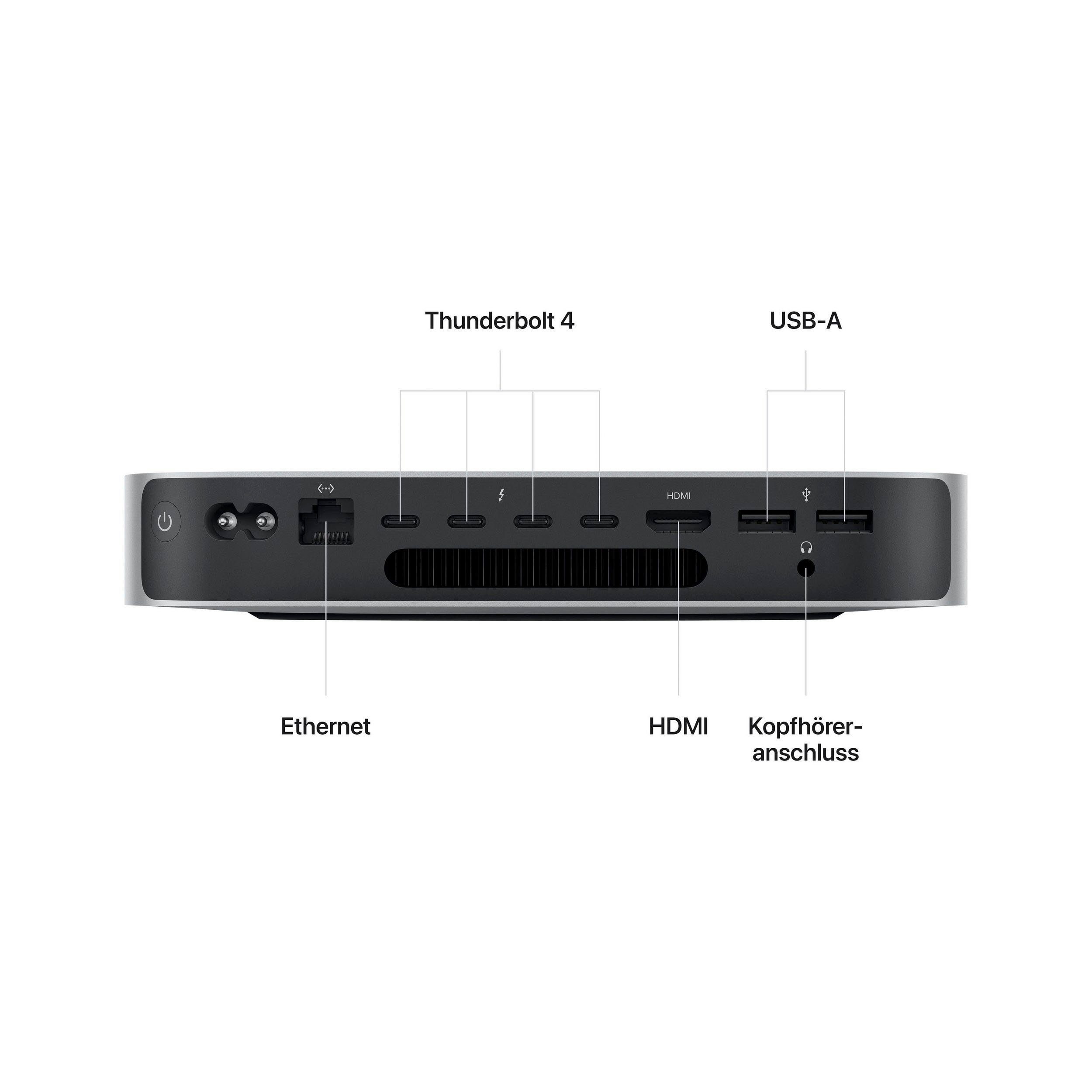 Apple Mac Mini Mac Mini (Apple Apple M2 M2 PRO, 19-core GPU, 32 GB RAM, 1000 GB SSD, Luftkühlung)